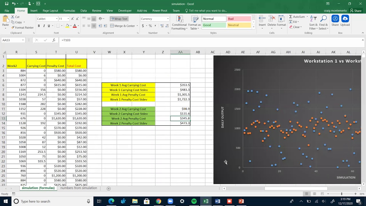 Supply Chain Monte Carlo Simulation
