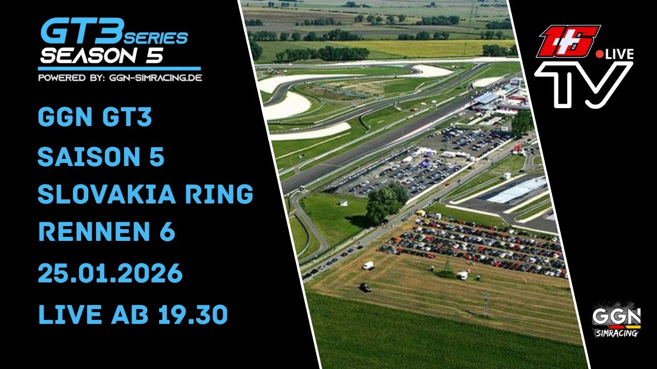 Race 6 Slovakiaring | GGN GT3 Season 5 | Live Broadcast