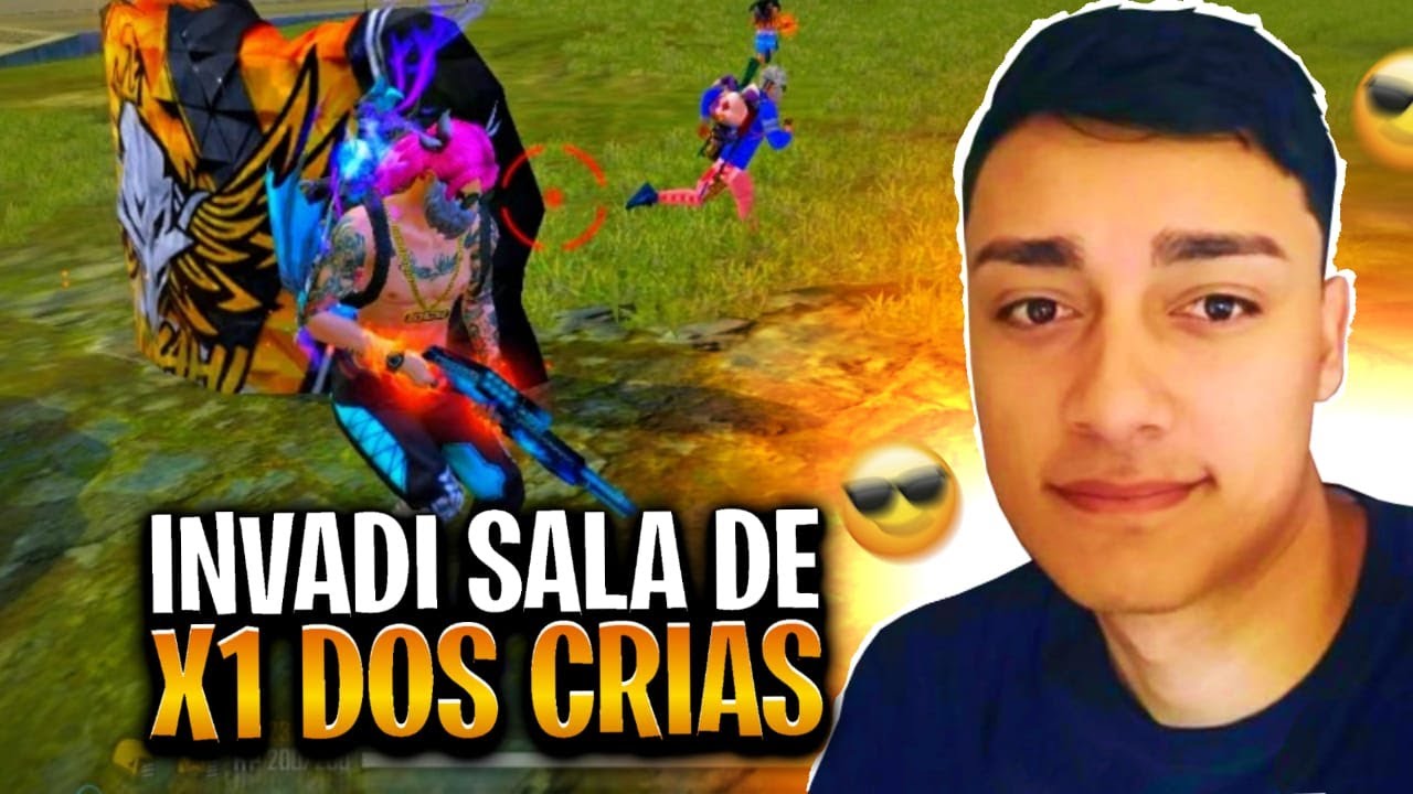 INVADI LIVE DE X1 DOS CRIAS E CHAMEI O STREAMER PRO X1 - FREE FIRE
