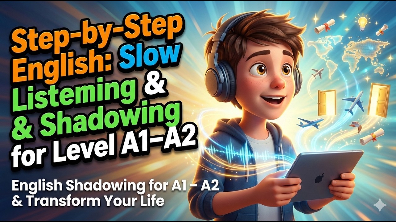 Want to Improve Your English Skills? Watch This Now! ||  English Shadowing for A1 – A2