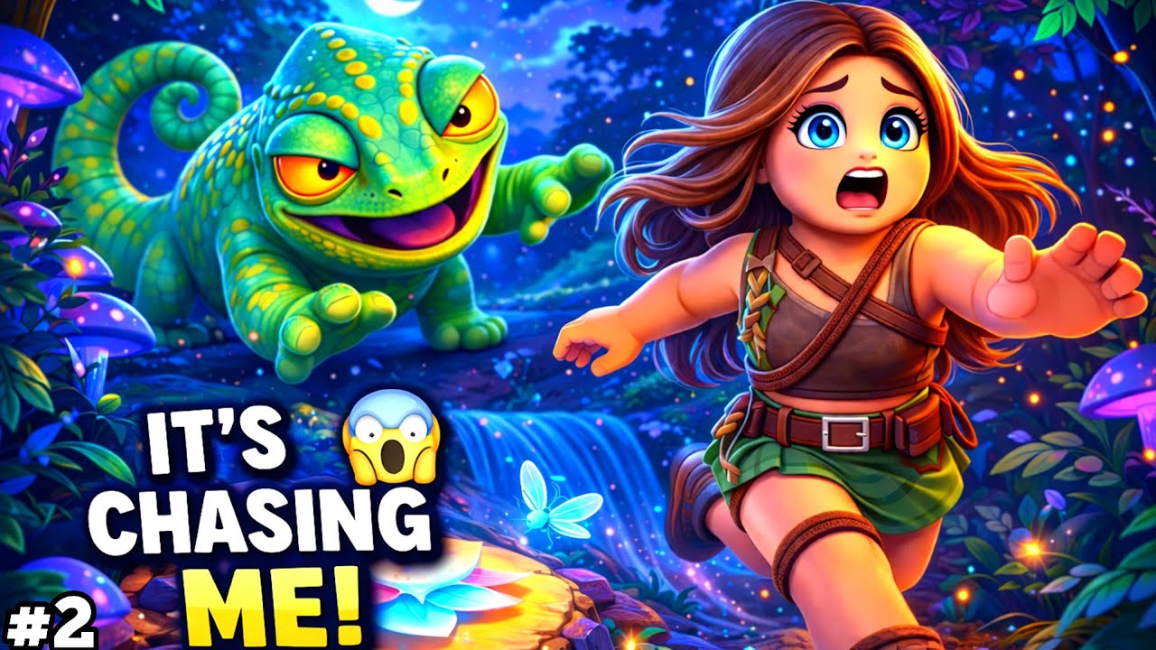 A Giant Chameleon Chasing Me 😨|Roblox Escape The Chameleon Gameplay #2