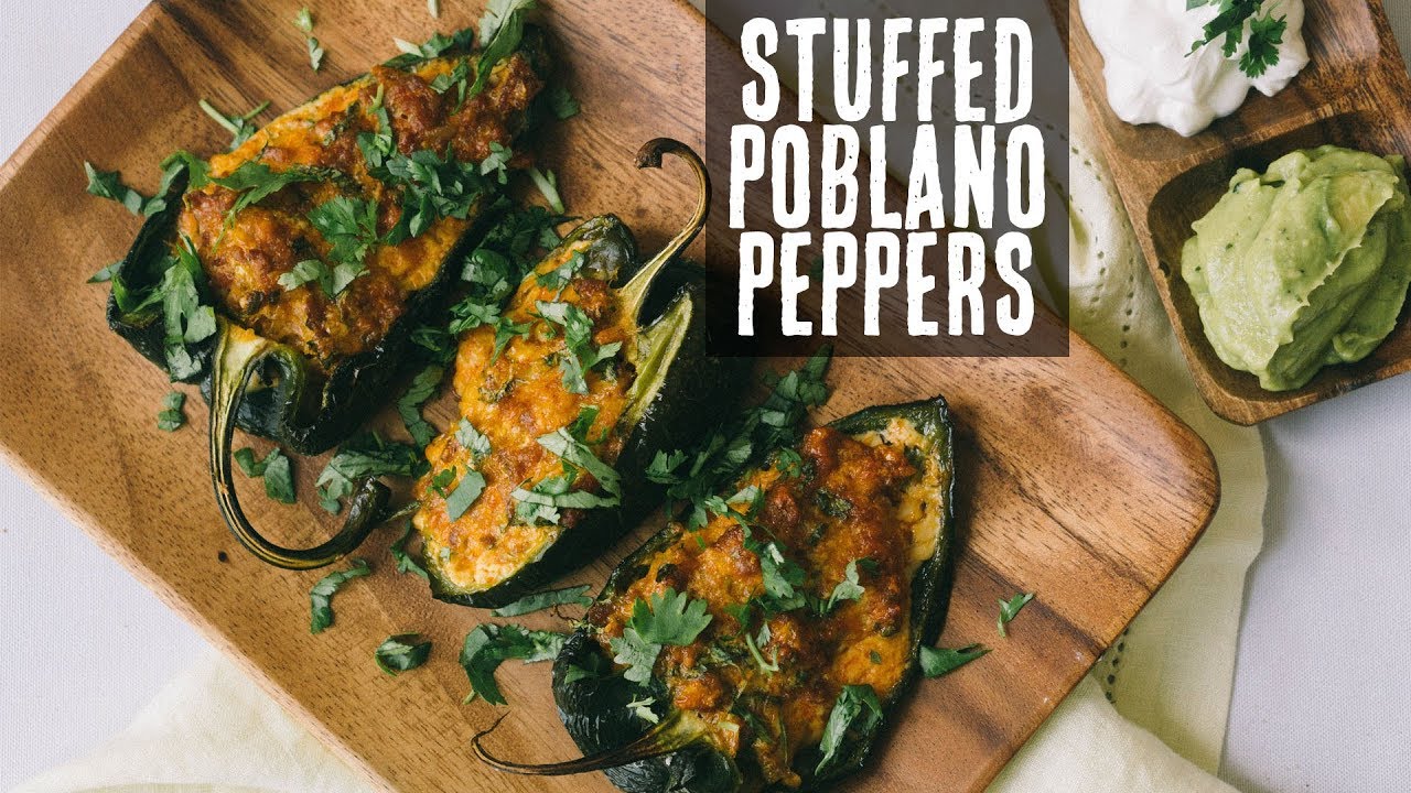 Easy Keto Stuffed Peppers | Spicy Poblano Peppers