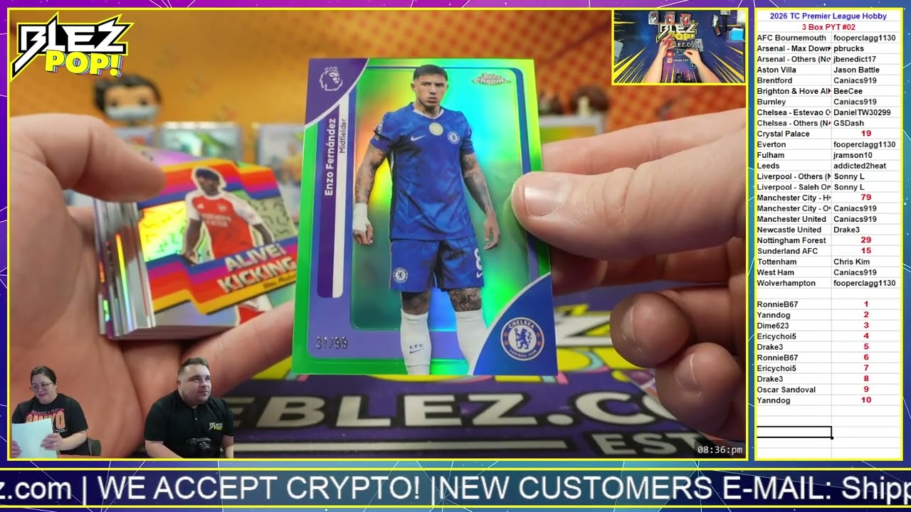 2026 Topps Chrome Premier League 3 Box Break Pick Your Team #02