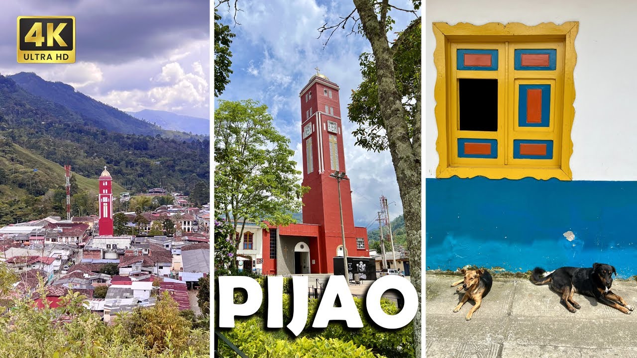 Pijao, Quindío, un hermoso pueblo sin prisa (4K) (Drone)