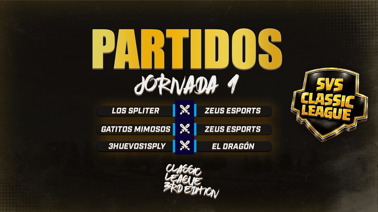 🔴 ARRANCA NUESTRO TORNEO | LOS SPLITER 🆚 ZEUS ESPORTS - CLASSIC LEAGUE J1