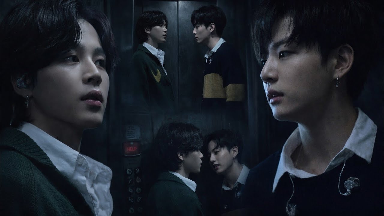 The old elevator stops between floors-in the dark, Jungkook says the phrase that changed everything 