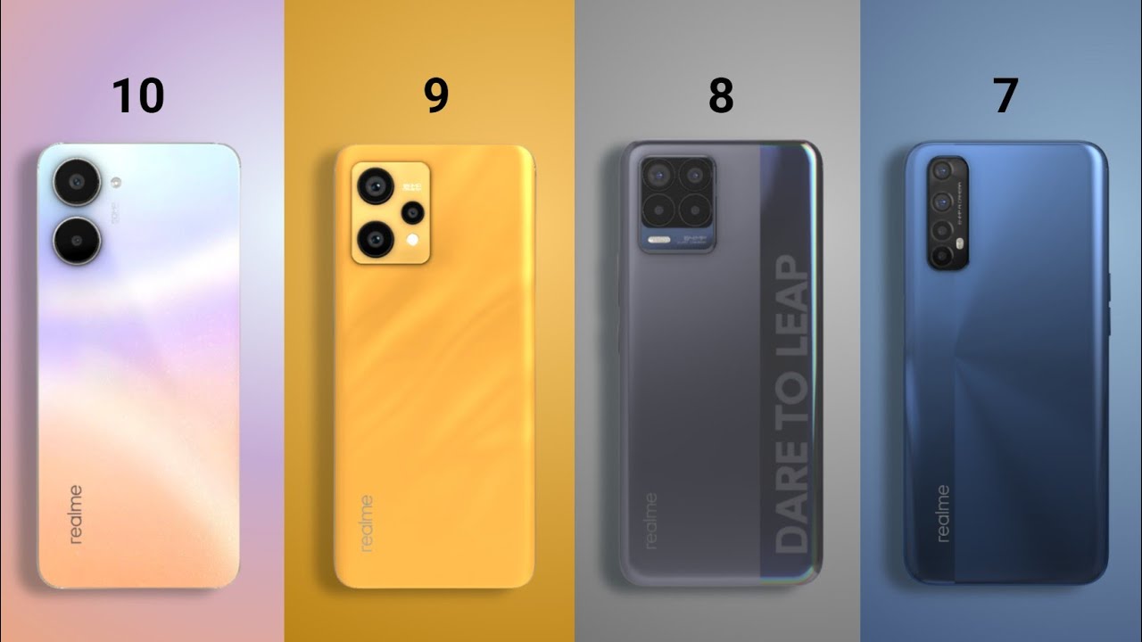 Realme 10 vs Realme 9 vs Realme 8 vs Realme 7 | NOAHTECH