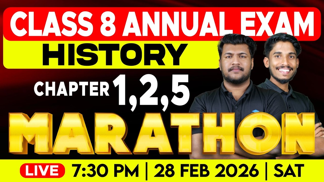 CLASS 8 Annual Exam 2026 | History Chapter 1,2,5 Marathon | MS SOLUTIONS
