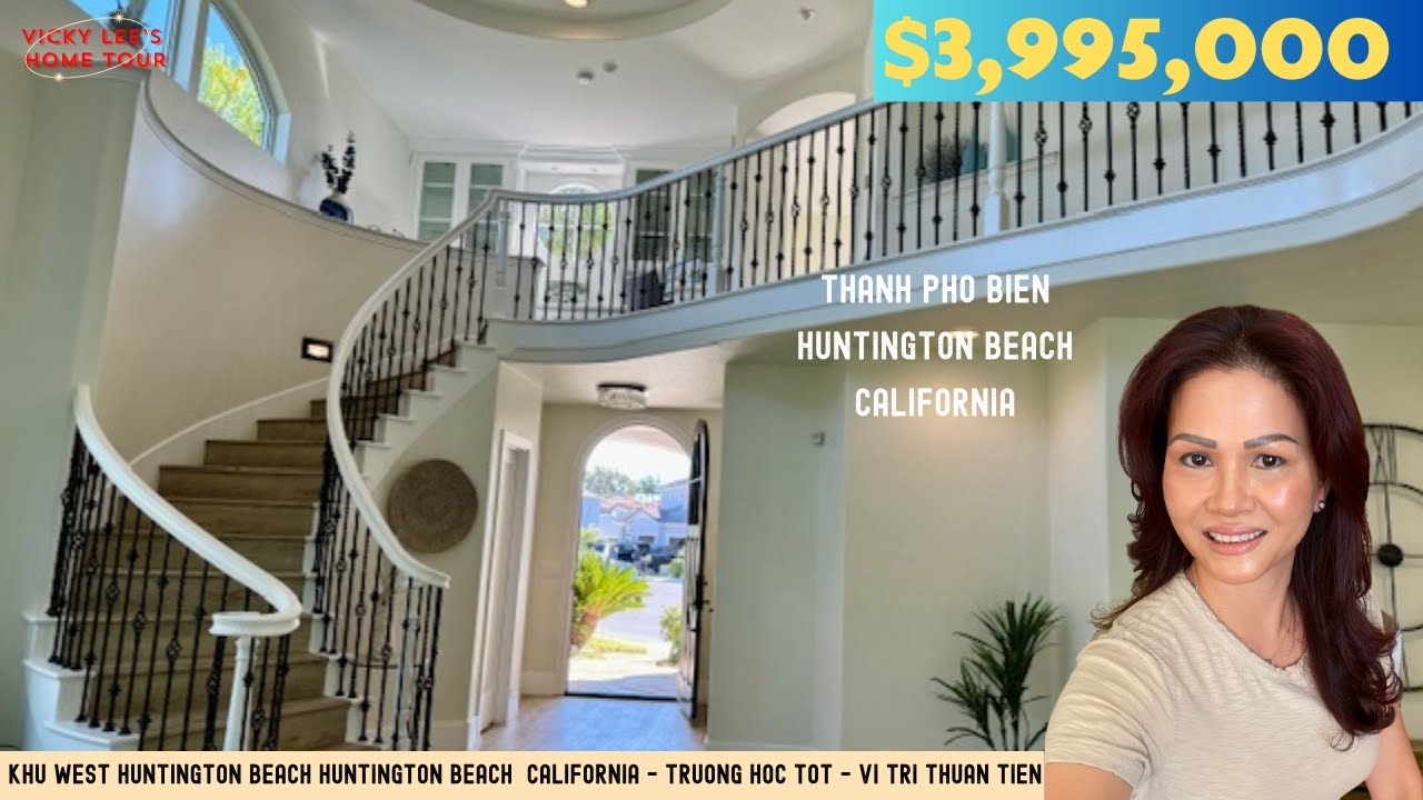 California Real Estate Home Tour a $3,995,000 Home | Huntington Beach