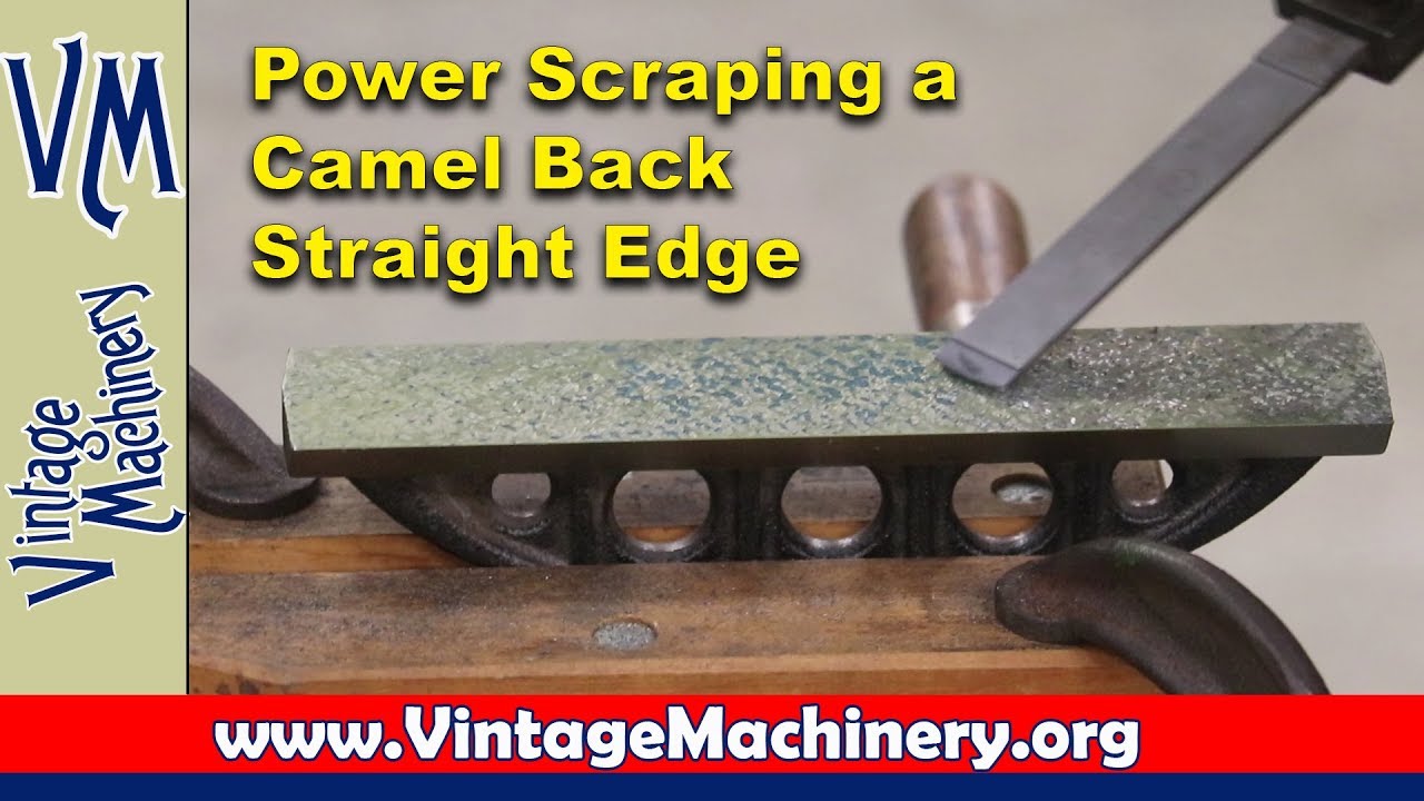 Power Scraping a Camel Back Straight Edge using a Biax Power Scraper