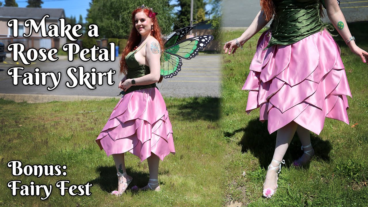 I Make a Rose Petal Fairy Skirt | Bonus: Fairy Fest