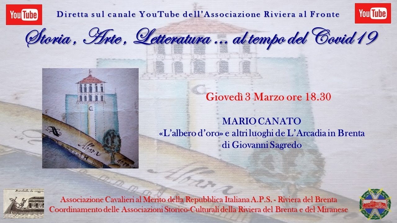 MARIO CANATO – «L’albero d’oro» e altri luoghi de L’Arcadia in Brenta di Giovanni Sagredo