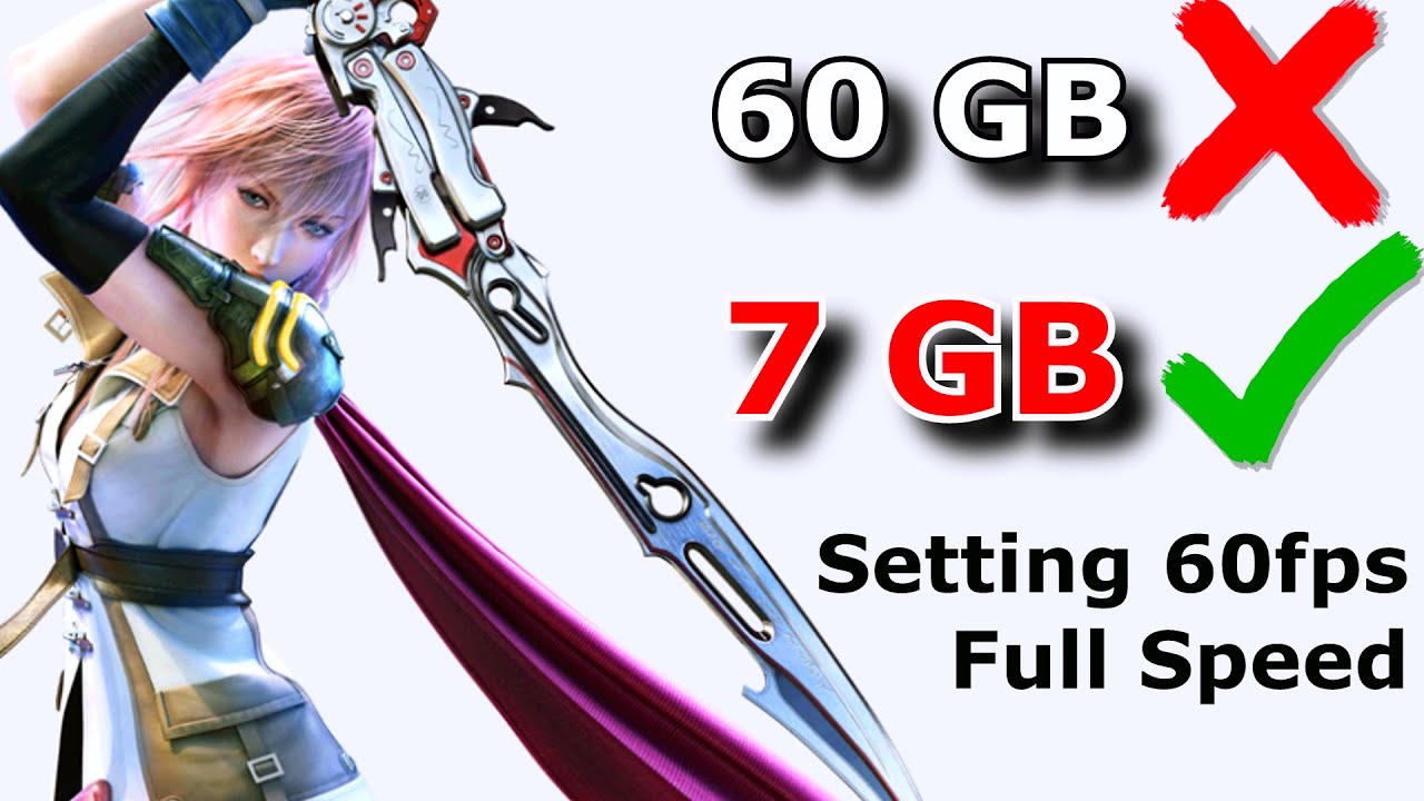 CARA MAIN FINAL FANTASY XIII SERIES SIZE KECIL BUKAN COMPRESS