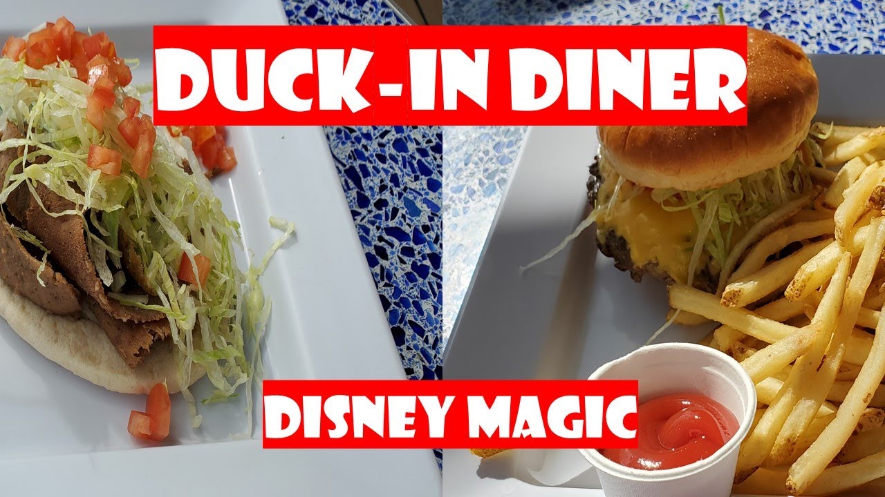 DUCK-IN DINER - Disney Magic Cruise Ship (Donald Duck Themed Quick Dining)