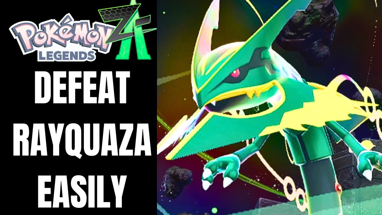 Самый простой способ победить Мега Райквазу в DLC Mega Dimension для Pokemon Legends Z-A.