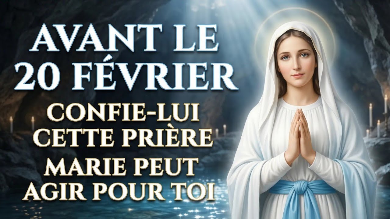 💙 AVANT LE 20 FÉVRIER, CONFIE CETTE PRIÈRE À NOTRE-DAME DE LOURDES ET LAISSE MARIE AGIR DANS TA VIE 