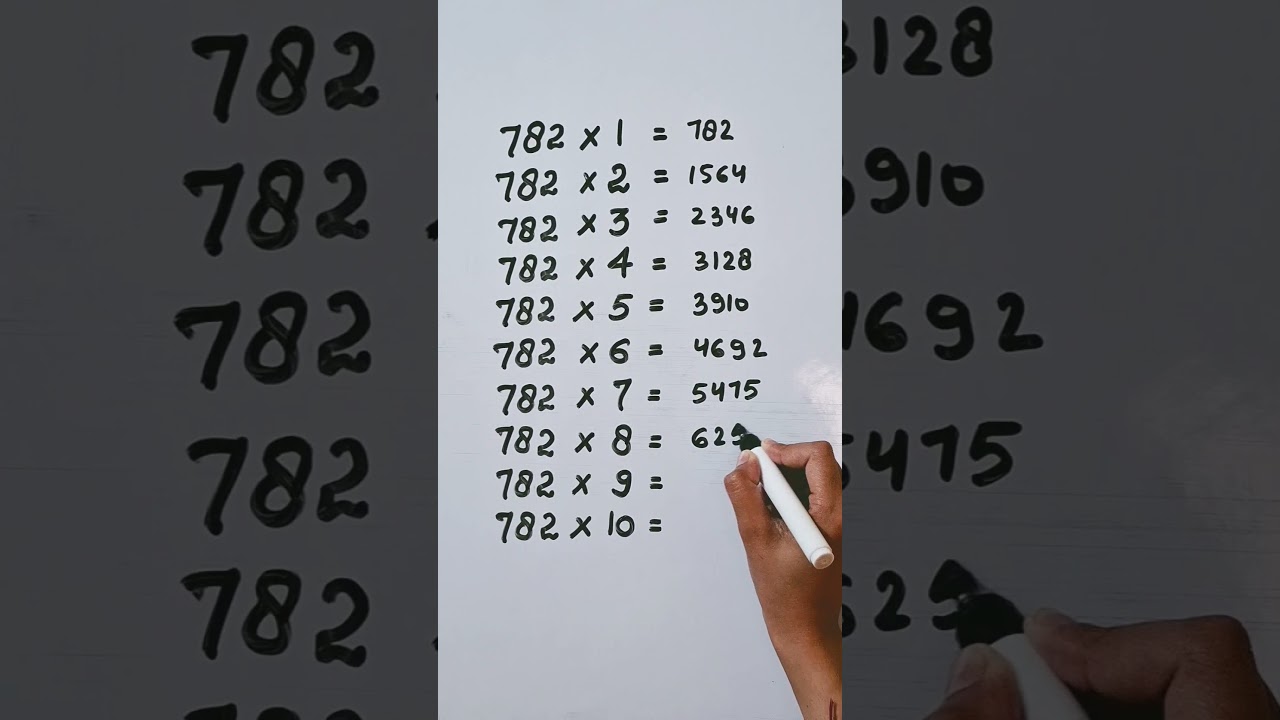 Find mistake in last digit of Table 782..🤔 #mathstricks #reasoning rea