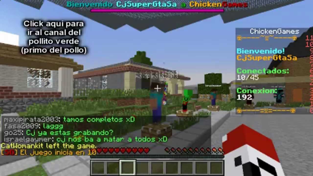 LOQUENDO Cj juega los Juegos del Hambre minecraft Cap 5