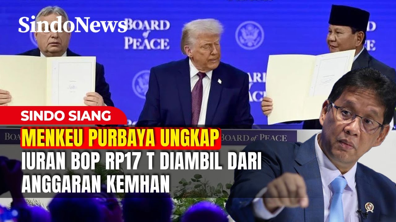 Bukan APBN Umum! Menkeu Purbaya Ungkap Iuran BoP Rp17 T Diambil dari Anggaran Kemhan | Sindo Siang