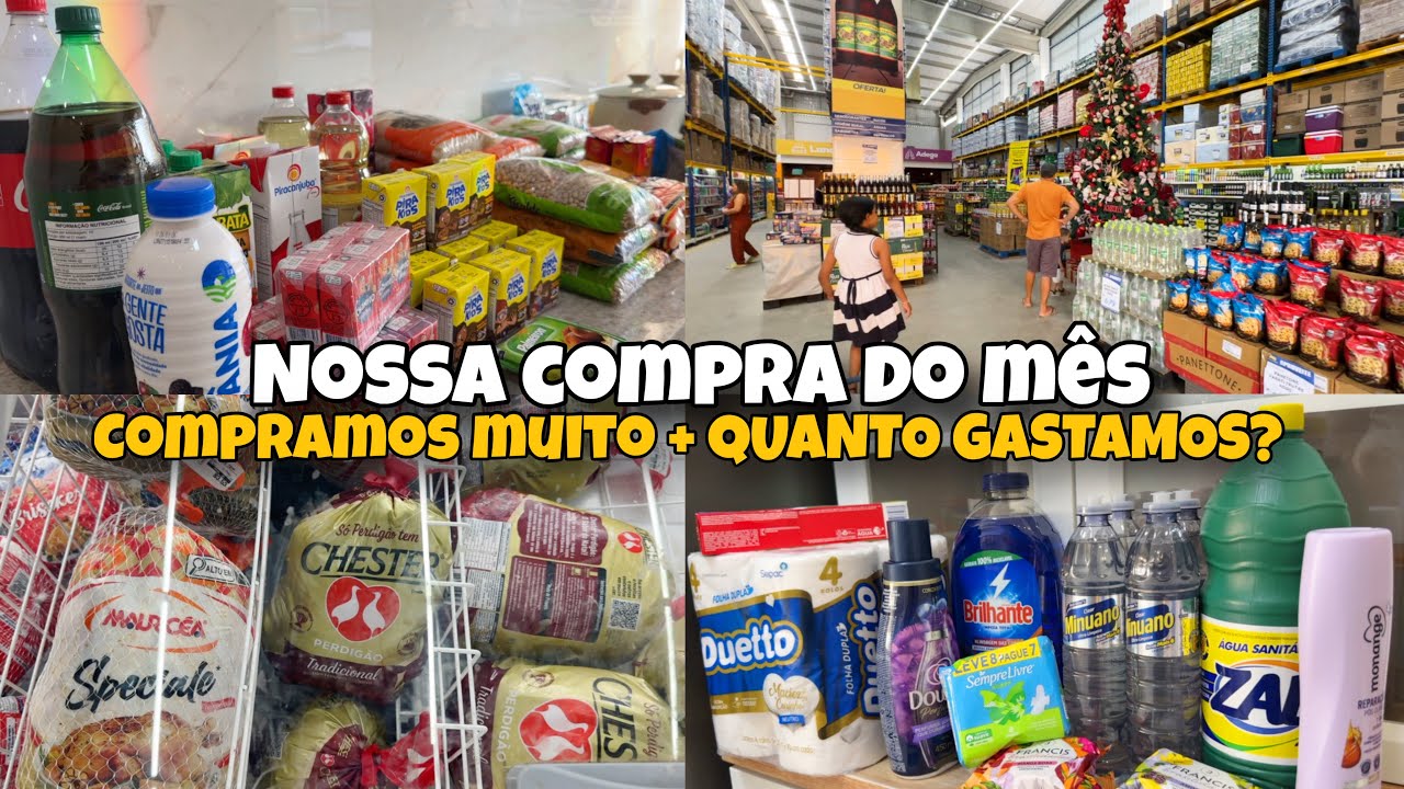 COMPRAS DO MÊS | COMPRAMOS MUITA COISA | PREÇOS + QUANTO GASTAMOS ? 