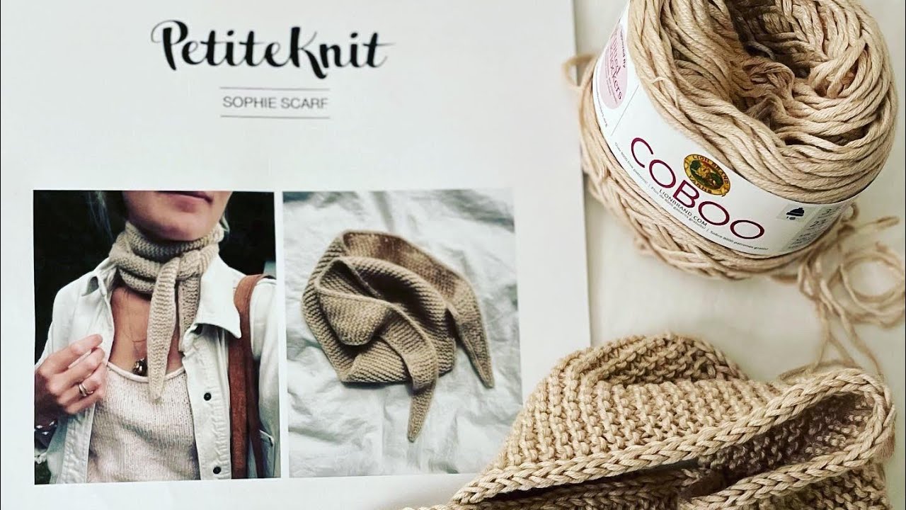 Убавка✨ Шарф Софи от Petite Knit (кайма icord) &mdash; отделка