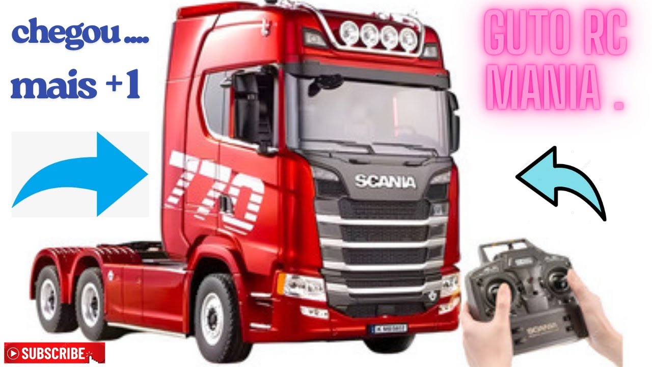 CHEGOU : CONTROLE REMOTO , UNBOXING CAMINHÂO HUINA  1501 escala 1/18 .