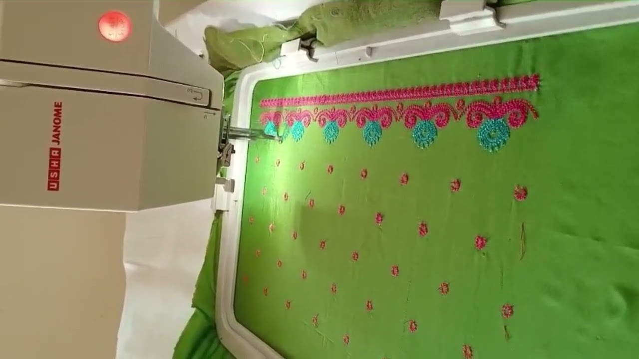 Usha 450e second hand Embroidery machine For sale.  Computer embroidery machine for sale