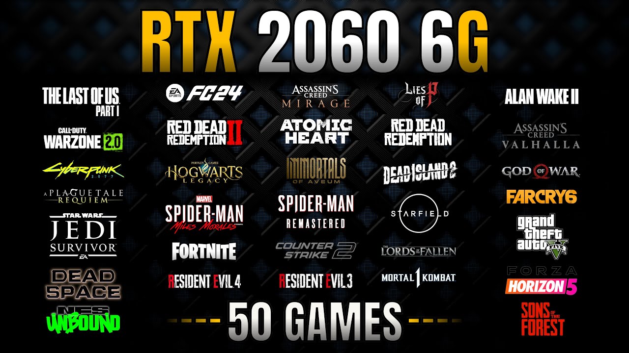 RTX 2060 : 50 Games Tested in 2024