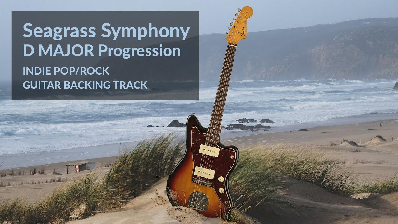 D MAJOR -Seagrass Symphony (Indie PopRock Guitar Backing Track)