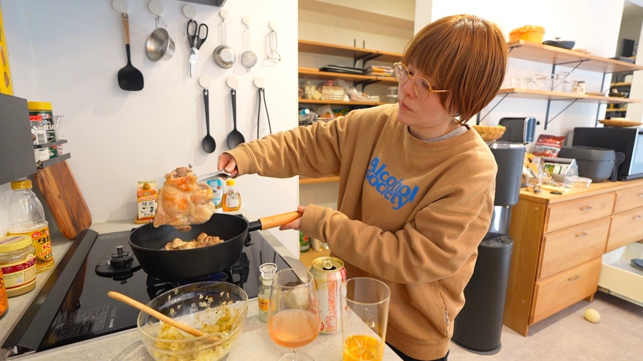 あまりもので幸せな休日のひとり飲み