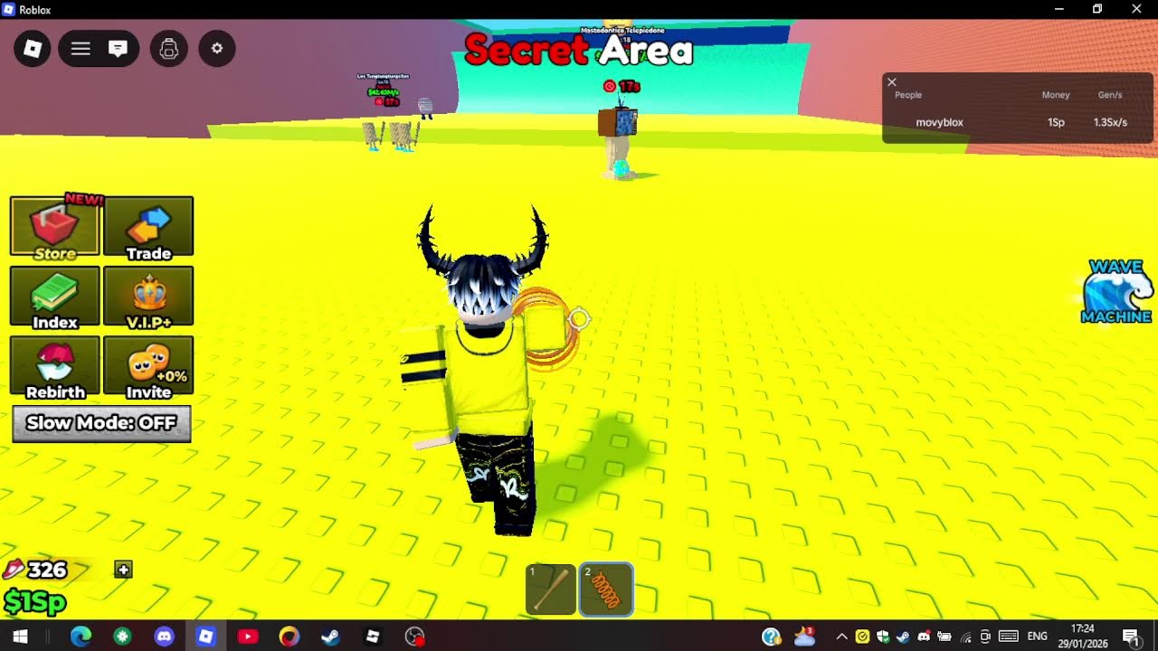 playing roblox escape tsunami