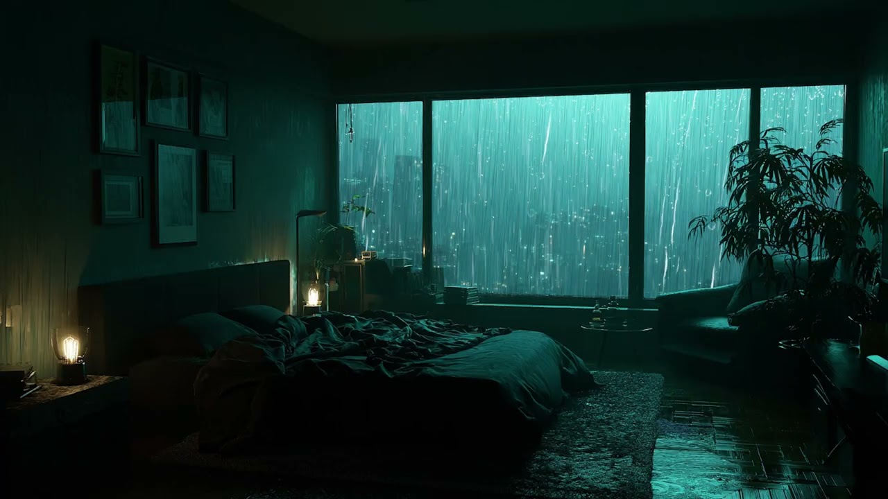 🌧️✨ Quiet Night Rain by the Window | Deep Sleep & Calm Atmosphere