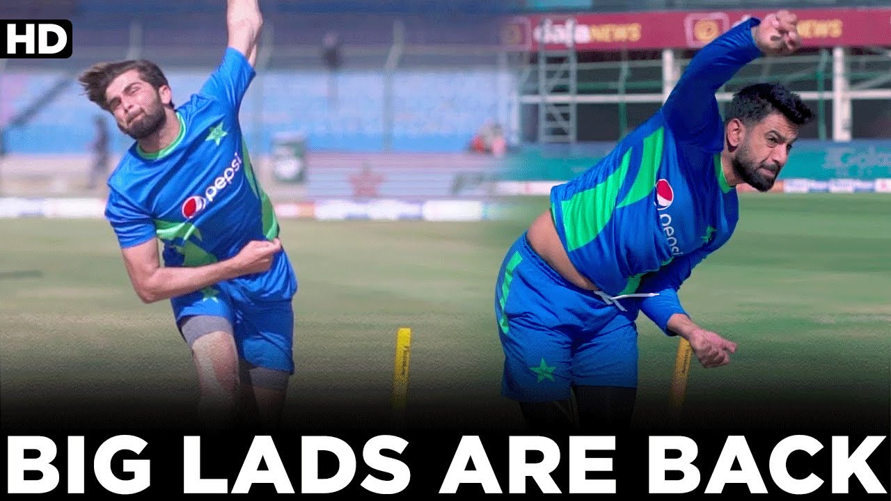Rehab & training for ace pacers Shaheen Afridi & Haris Rauf at National Bank Cricket Arena 🏏|MZ2
