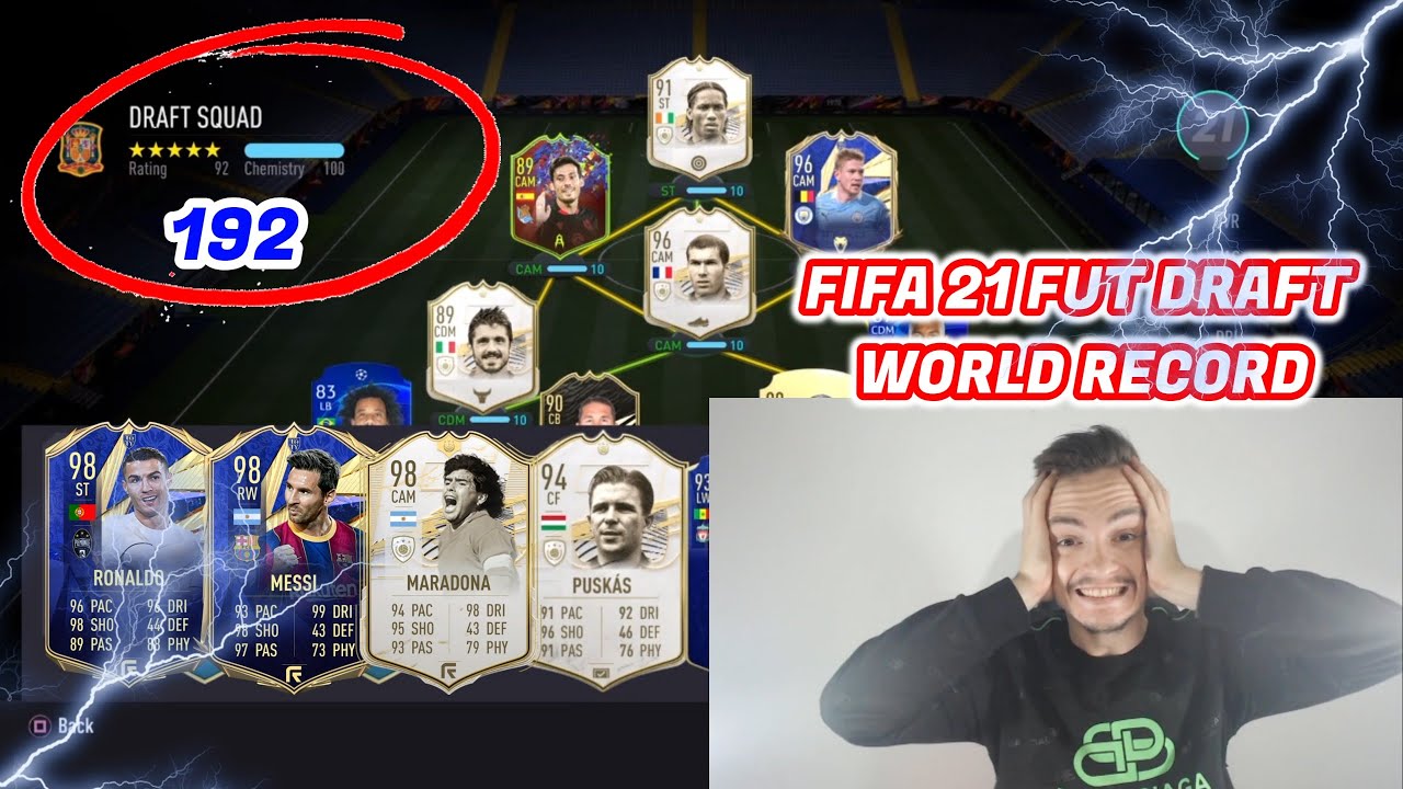 I GOT A 192 FUT DRAFT!! *WORLD RECORD*  - FIFA 21
