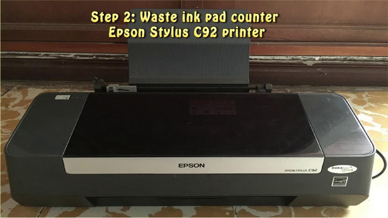 Reset Epson Stylus C92 Waste Ink Pad Counter