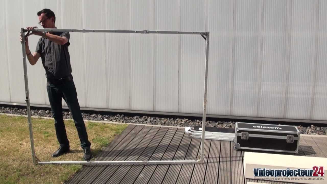 Montage d'un écran sur cadre celexon Mobil Expert