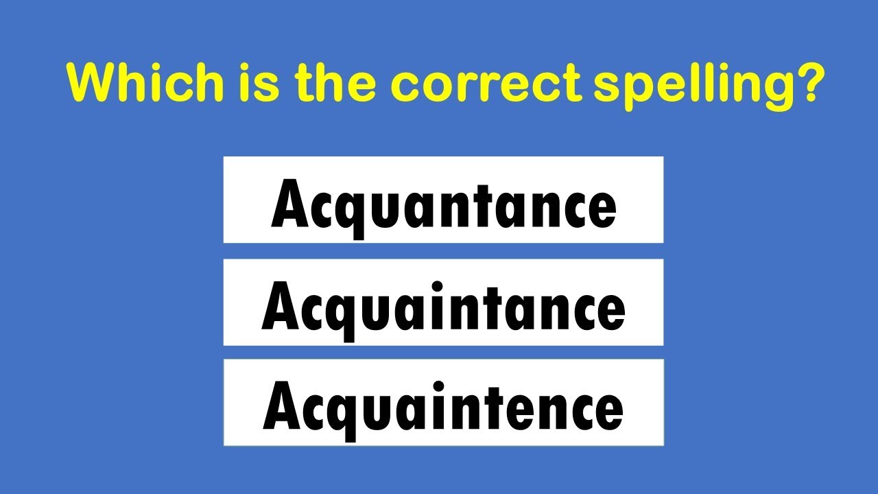 20 Most Commonly Misspelled Words in English | Spelling Test 1