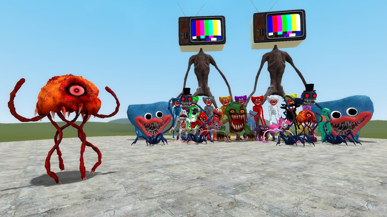 CURSED STINGER FLYNN VS POPPY PLAYTIME, SLVM CREATURES, THOMAS TRAIN, ALPHABET LORE - Garry's Mod