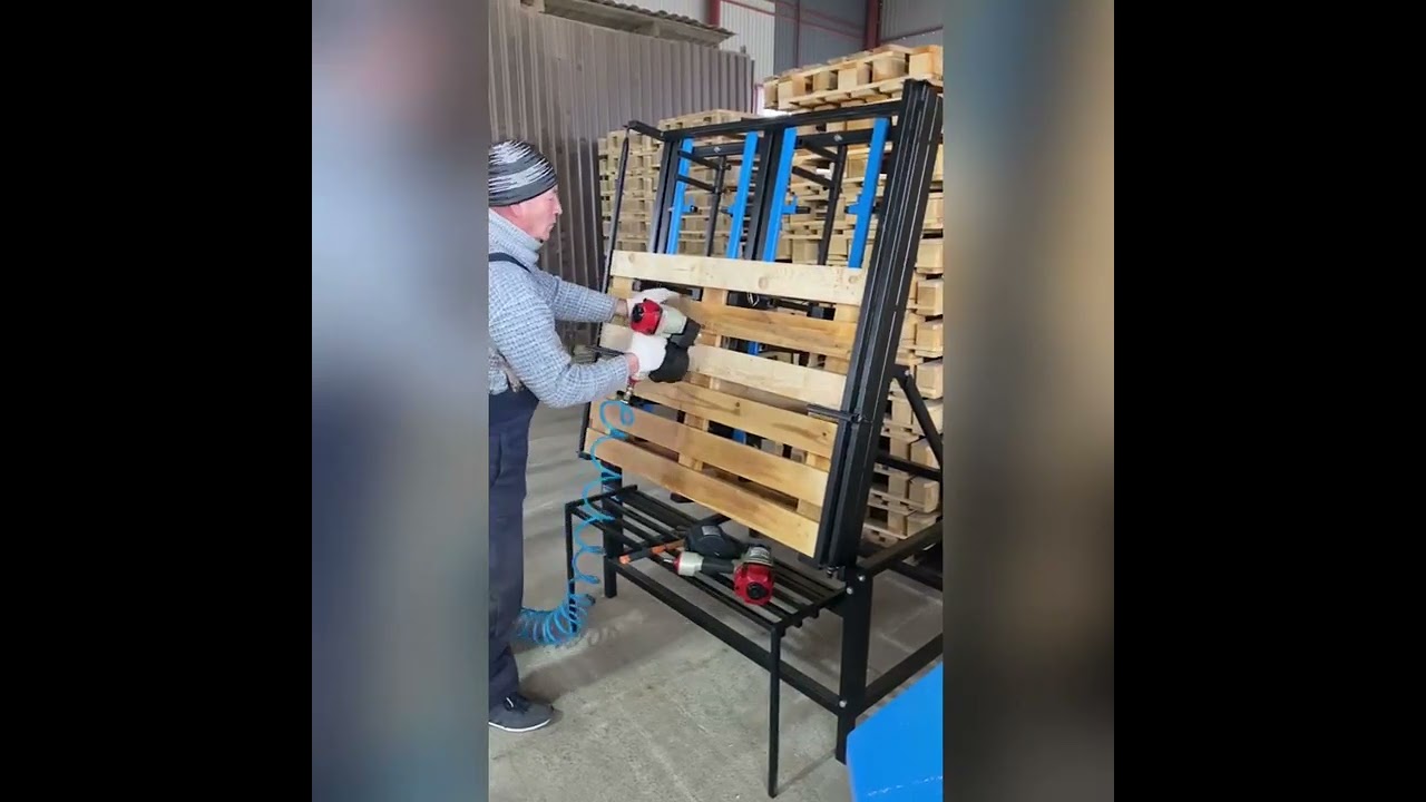 Оборудование для производства деревянных поддонов палет от компании RP Global.