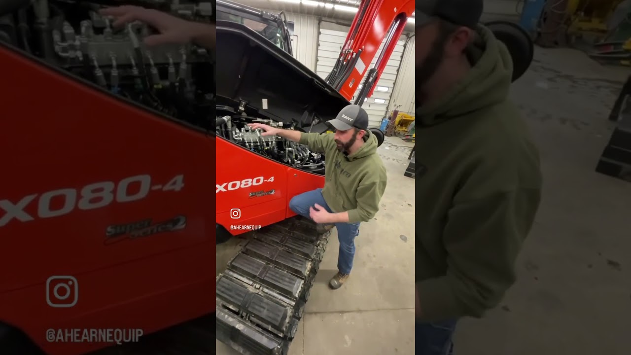 Head to our channel for a closer look at the custom bracket system on this #Kubota KX080-4