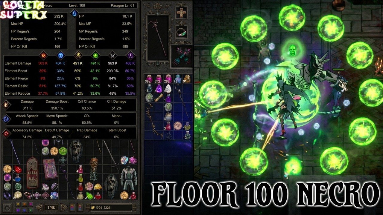Shadow Dungeon Corrupted Realm Normal Difficulty Floor 100 Necro Undead Emissary - GogetaSuperx