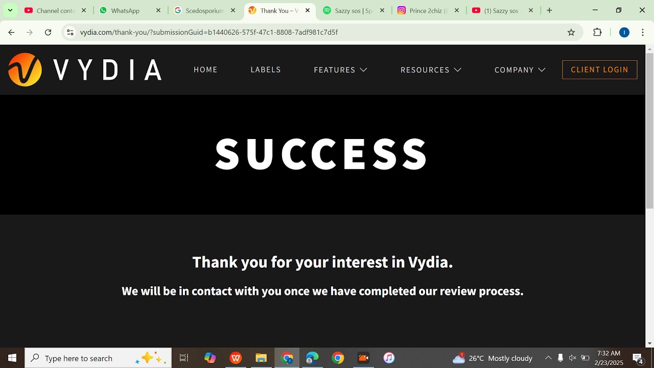 How to Apply for Vydia Music Distribution Dashboard for Labels - White Label - Review - Approval