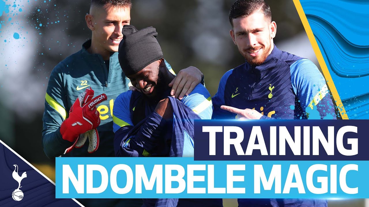 Tanguy Ndombele's sensational skills, clinical finishing & goalkeeper drills! SPURS TRAINING
