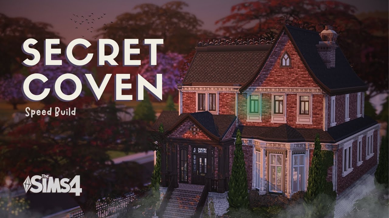 Gothic House 🕯️ The Secret Coven of Willow Creek | The Sims 4 Relaxing Speed Build