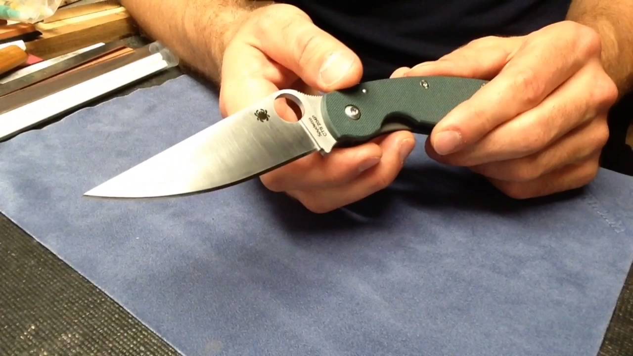 Spyderco Military in CTS-204p - review and sharpening.