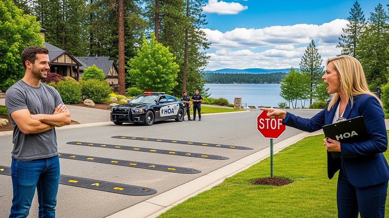 Karen Reported My Kids Playing in the Street, So I Got Speed Bumps and a Stop Sign on Her Lawn!