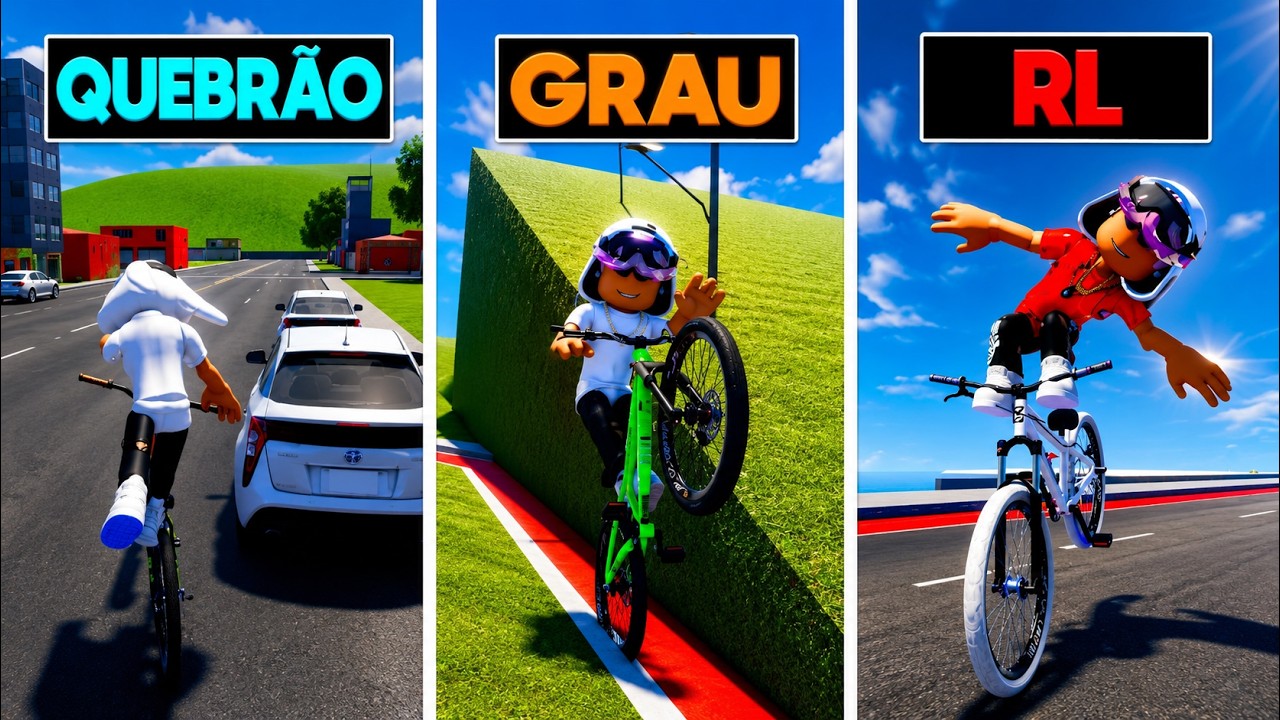 A CADA QUEDA MEU GRAU MUDA no ROBLOX!🚴🚨