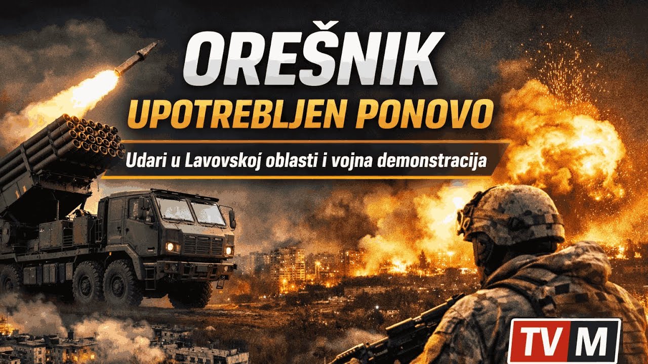 ORE&Scaron;NIK UPOTREBLJEN PONOVO udari u Lavovskoj oblasti i vojna demonstracija