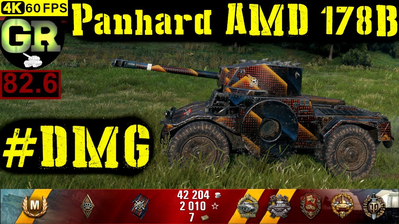 83_World of Tanks Panhard AMD 178B WoT Replay - 9 Kills 2.4K DMG(Patch 1.4.0)