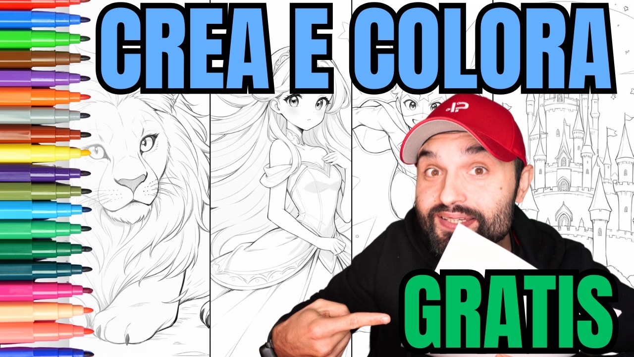 Come CREARE DISEGNI da COLORARE con AI GRATIS